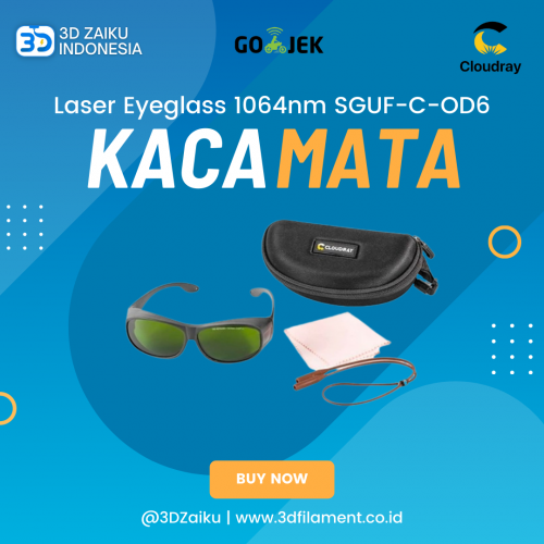 CloudRay Fiber Laser Kacamata Eyeglass Safety Google 1064nm SGUF-C-OD6